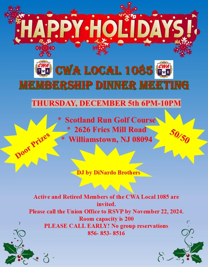 2024 Holiday Dinner Meeting Flyer